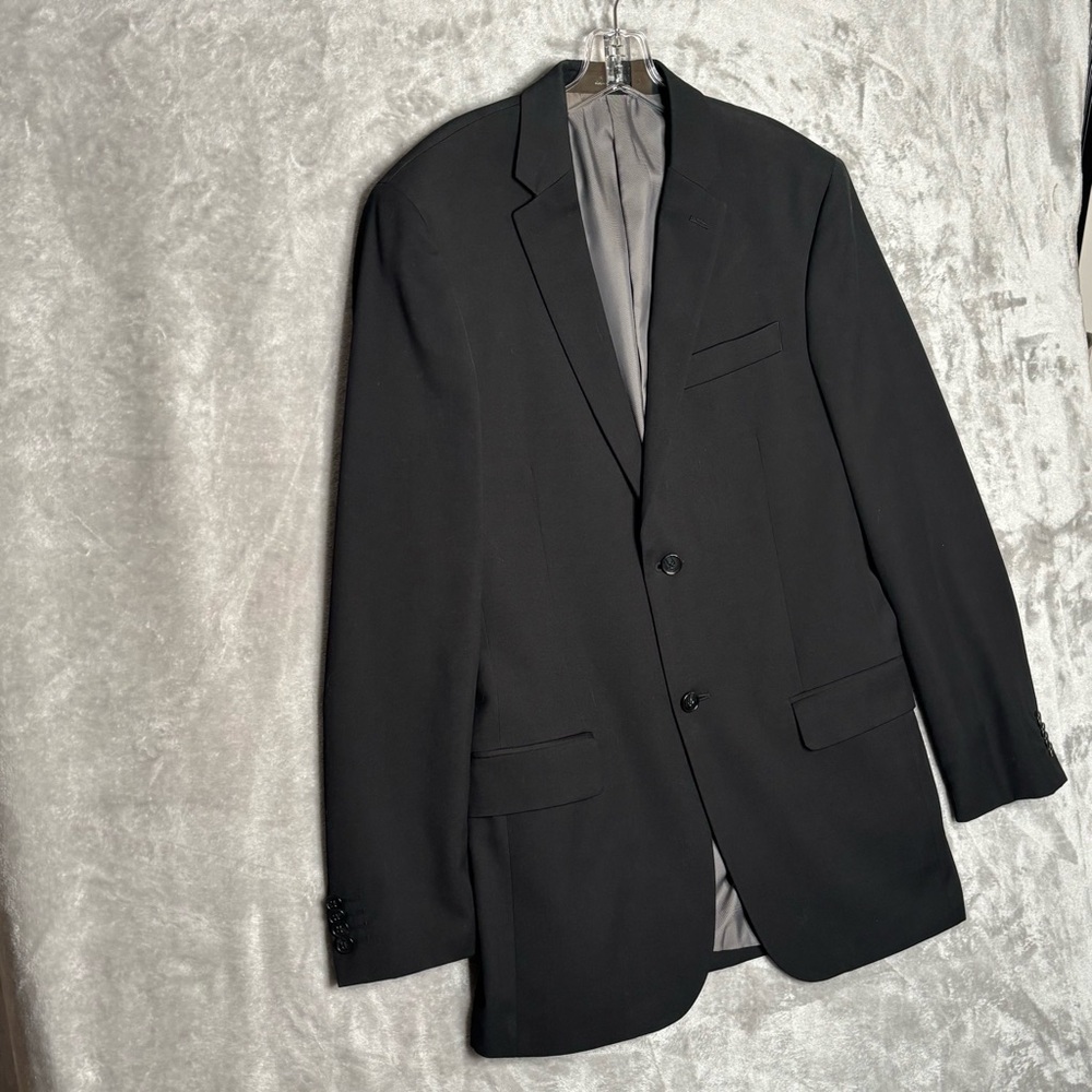 JF J.Ferrar Men’s Suit Blazer Black 38 Long Sports Coat Jacket Single Breasted - Picture 2 of 11